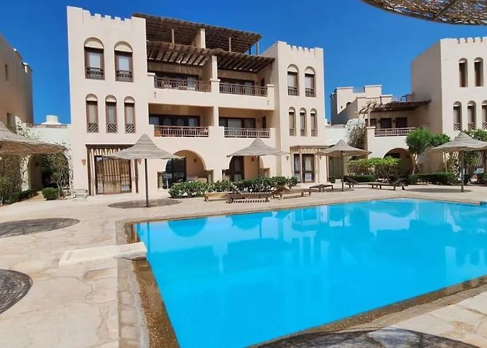 Апартаменты Fanadir Lagoon 2-bedroom Pool And Lagoon View Sleeps 4 Persons, Close To Abu Tig Marina, Mangroovy, And Kite Centers *